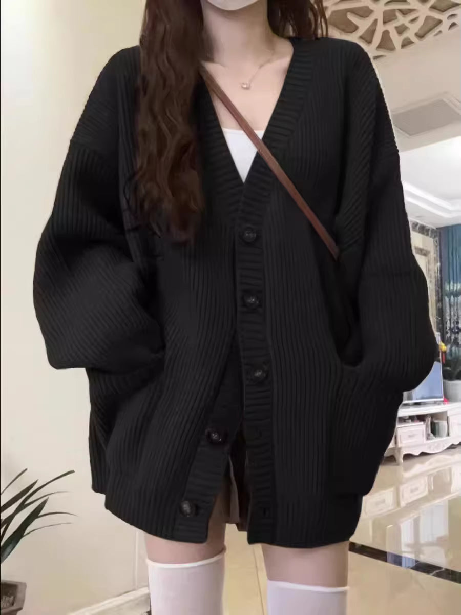 Editvera Knitted Cardigan with Sculpted Cozy Detail